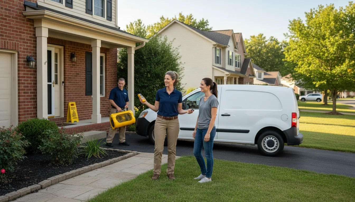 Residential water damage restoration in Rixford, PA